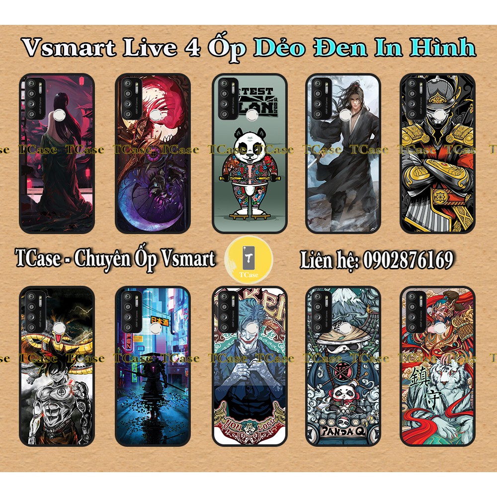 Ốp lưng Vsmart Live 4 / Star 4 / Joy 4 - TPU dẻo in hình Võ Sĩ Samurai X