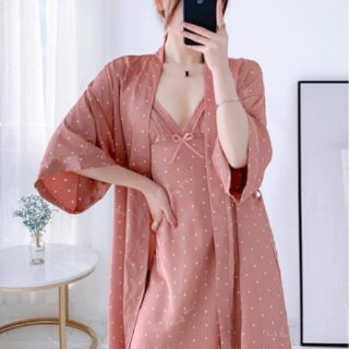 Combo váy ngủ chấm bi