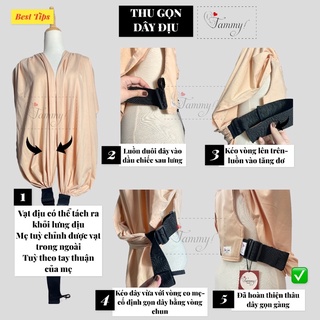 [CẢI TIẾN 2]- Địu vải sling cho bé- trợ lực cột.