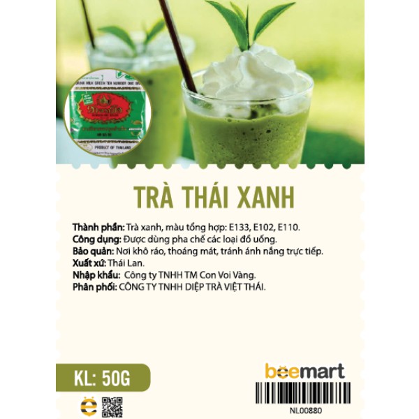 Trà thái xanh 50gr