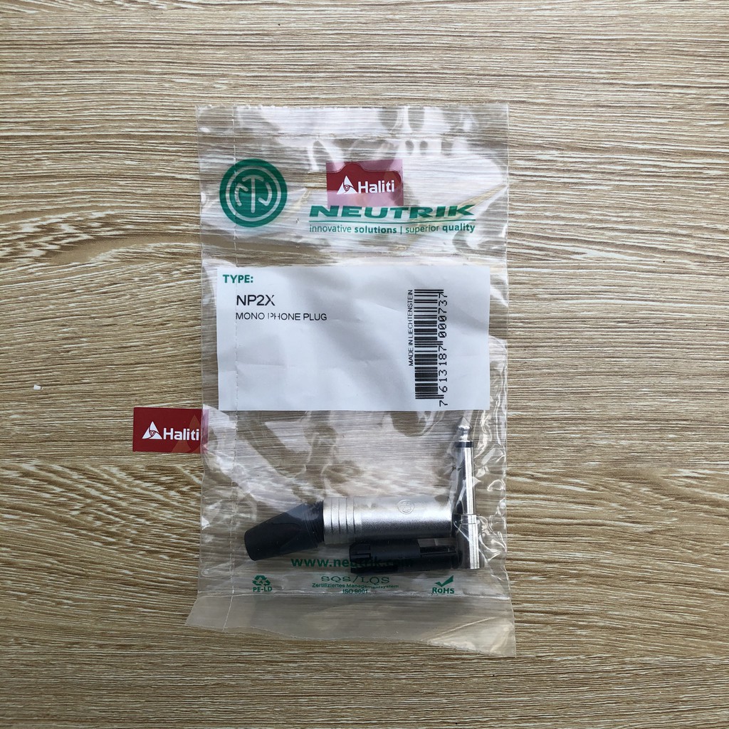 Jack 6 ly Neutrik NP2X - Giắc Neutrik chính hãng - Haliti Phụ kiện Official Store