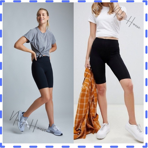 Quần Legging Đùi Lửng Nữ Chất Thun Cotton Dày Dặn Co Giãn 4 Chiều Nâng Mông Ôm Sát Tôn Dáng
