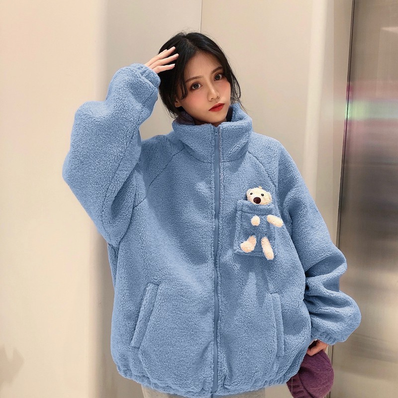 [TREND] Áo bông gấu 🐾 ulzzang cute lông cừu phiên bản 2021 🌺 Em Gấu Shop