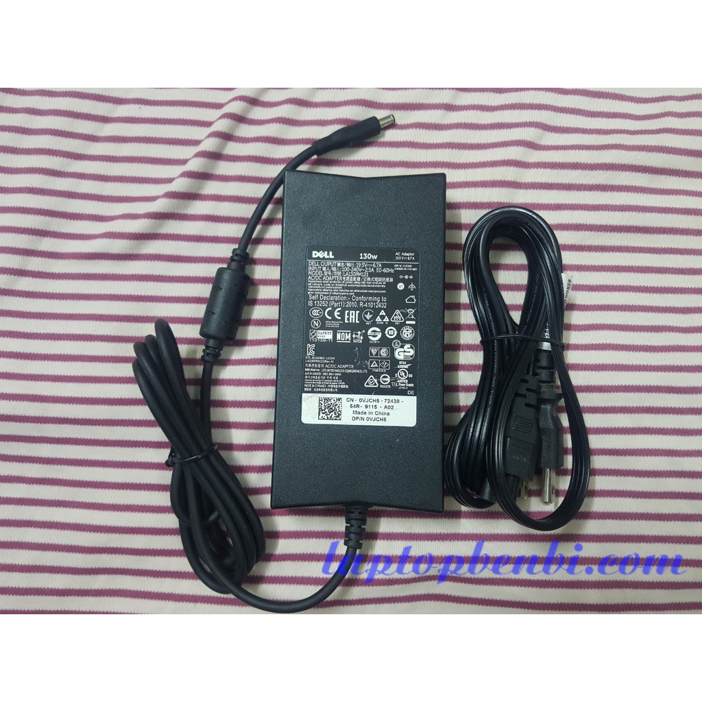 Adapter Slim Dell 130w (19.5v-6,7A) kim nhỏ 4.5mm x 3.0mm | sạc laptop Dell Slim 130w