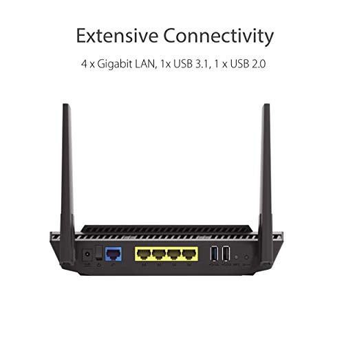 Router Wifi Asus RT-AX56U Chuẩn AX1800 Dual Band WiFi 6 - Hàng Chính Hãng