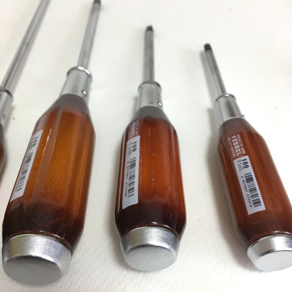 Tô vít đóng cán gỗ Vessel No.100 made in Japan