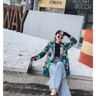 áo khoác vest hoạ tiết quảng châu   mã 81716