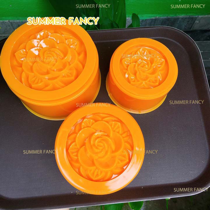 Khuôn bánh 10cm, 12cm, 14cm khuôn nhận xôi cơm tròn lớn, trung thu Plastic circle cake Mold