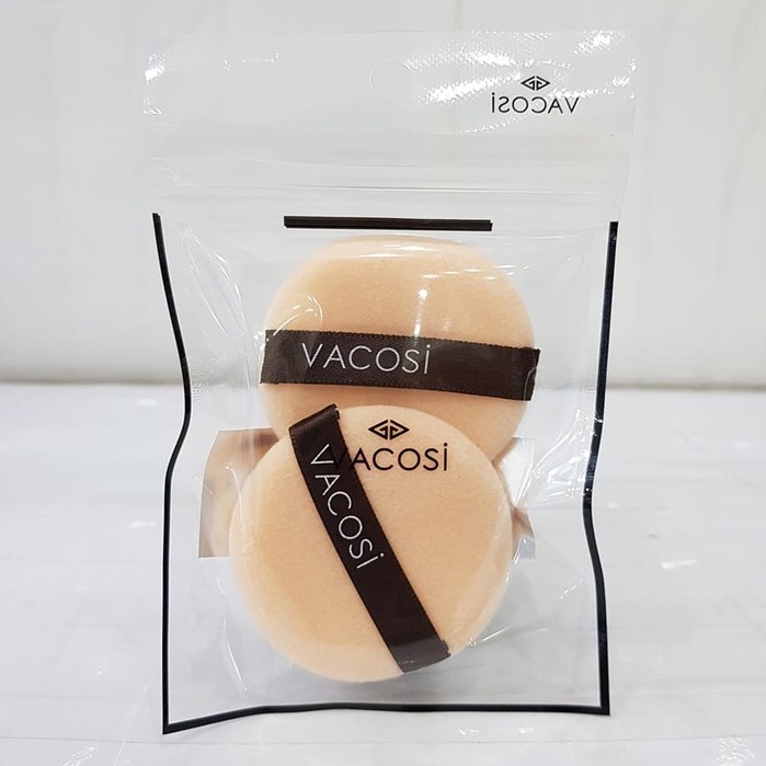 BÔNG PHẤN KHÔ VACOSI SMALL ROUND PUFF BP01 - TRÒN NHỎ BỊCH 2 CÁI