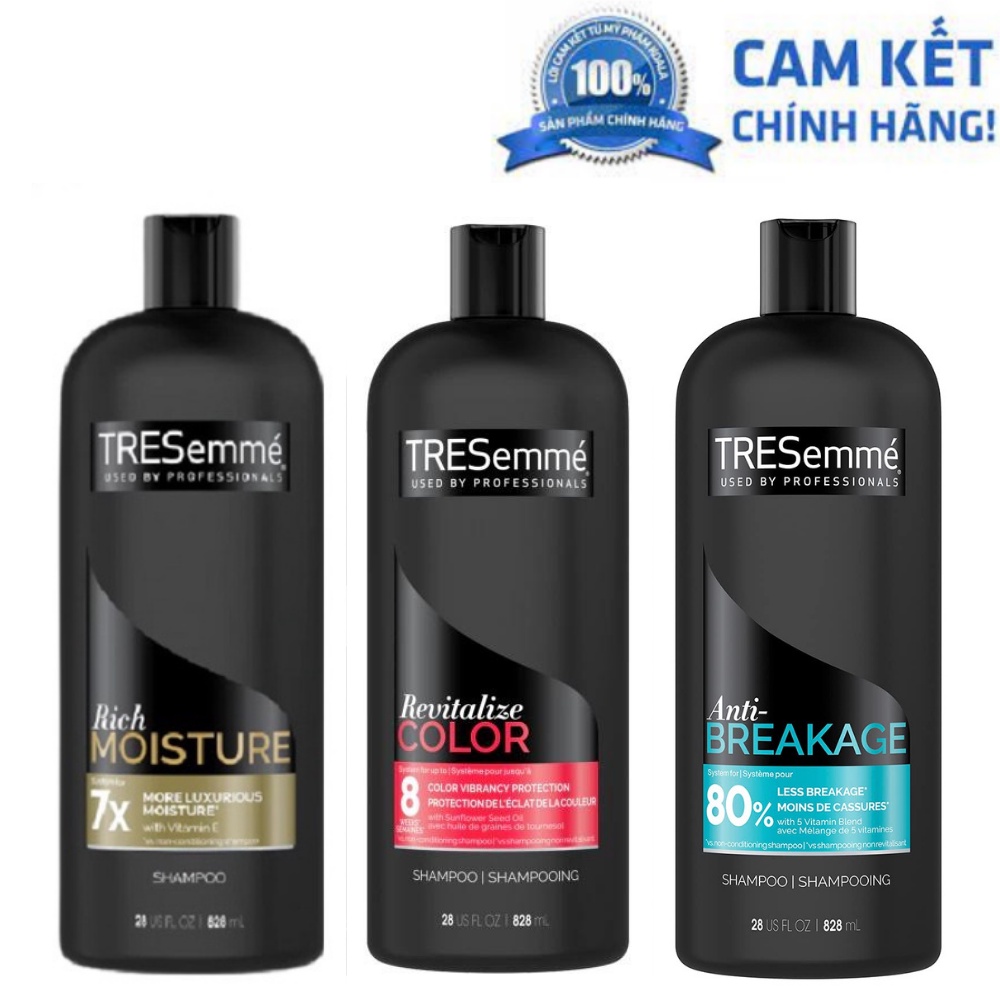 Dầu gội Tresemme Mỹ Chuyên Dụng Giữ Màu, phục hồi Tóc Nhuộm 828ml tresemme shampoo color revitalize 6 piece 28OZ