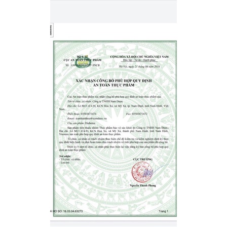 Diabetna Nam Dược - 40 viên - Ổn định đường huyết và ngừa biến chứng. Mua 10h tặng 1c súc miệng 35k
