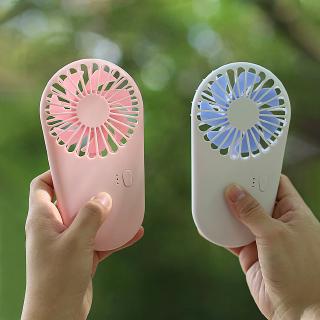 Ultra-thin handheld tabletop fan with battery indicator light （USB Mini Fan / support）