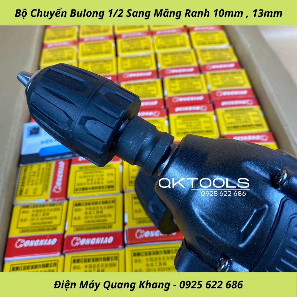 Đầu Măng Ranh Kẹp Mũi Khoan 10mm Auto Lock Thay Thế Máy Siết Bulong