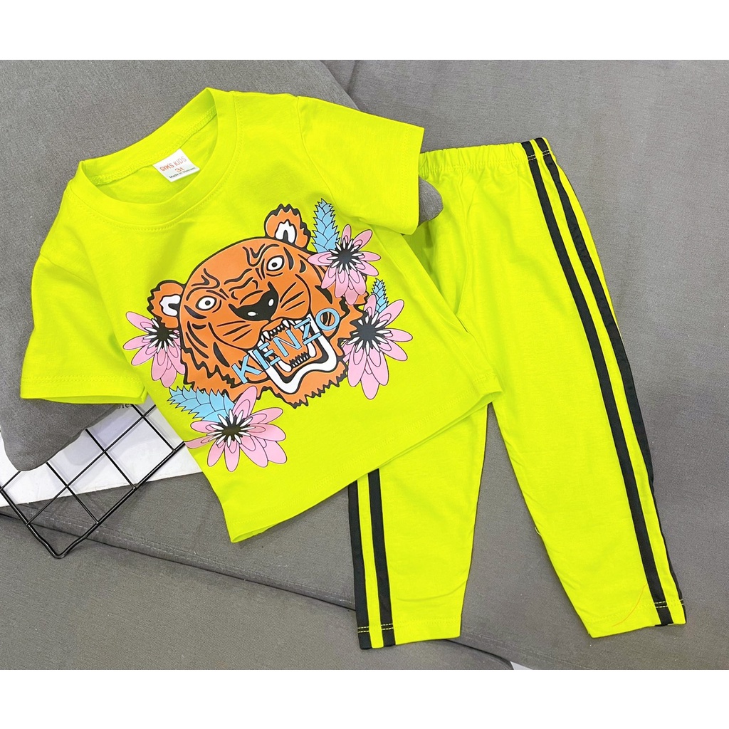 Đồ bộ bé gái size đại 23-40kg thể thao thun cotton 4 chiều Jennie kids J494