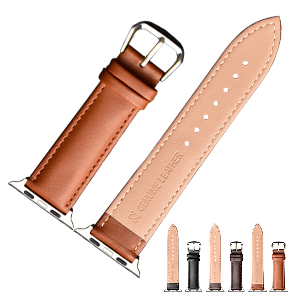 Dây Đeo Đồng Hồ Bằng Da Cho apple watch Series 3 4 5 6 7 41mm45mm 44mm 42mm 40mm 38mm