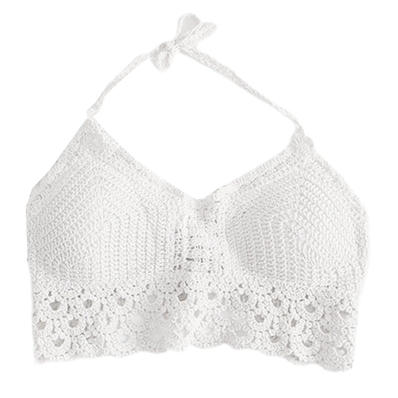 Áo Lót Bikini Cổ Chữ V Hở Lưng Có Đệm Mút Gợi Cảm Cho Nữ