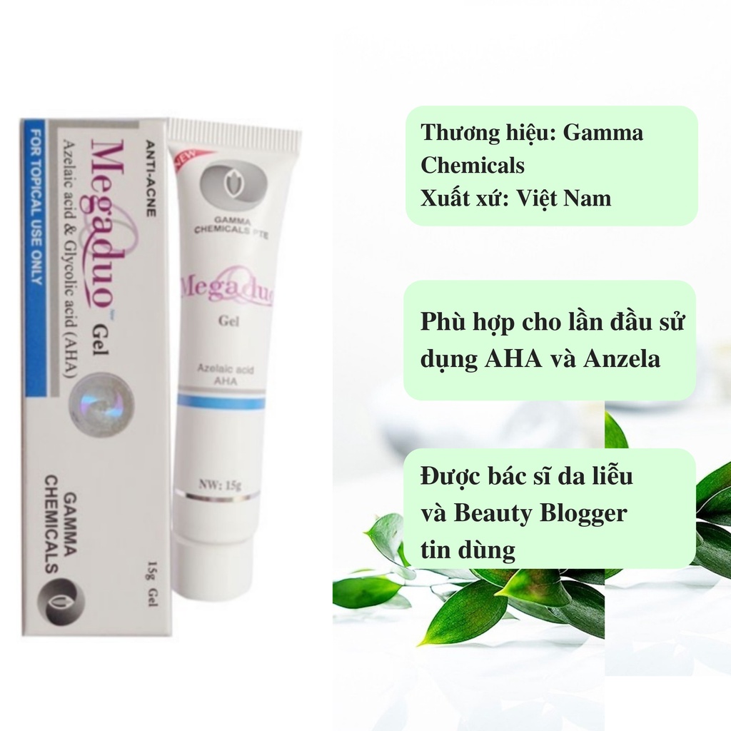 Megaduo Gel Kem Ngừa Mụn, Thâm, Dưỡng Da 15g