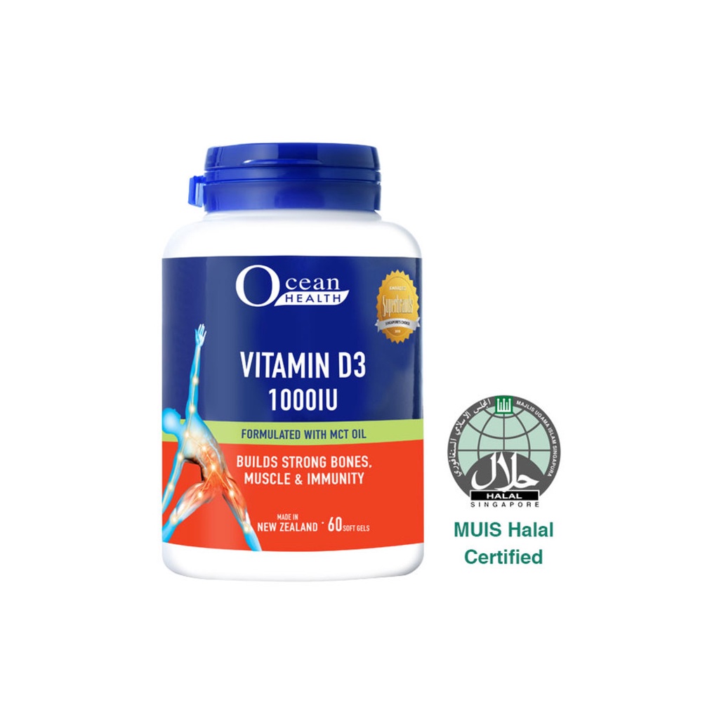 Vitamin D3 1000IU Ocean Health Date 02 2025 Hộp 60 viên thumbnail