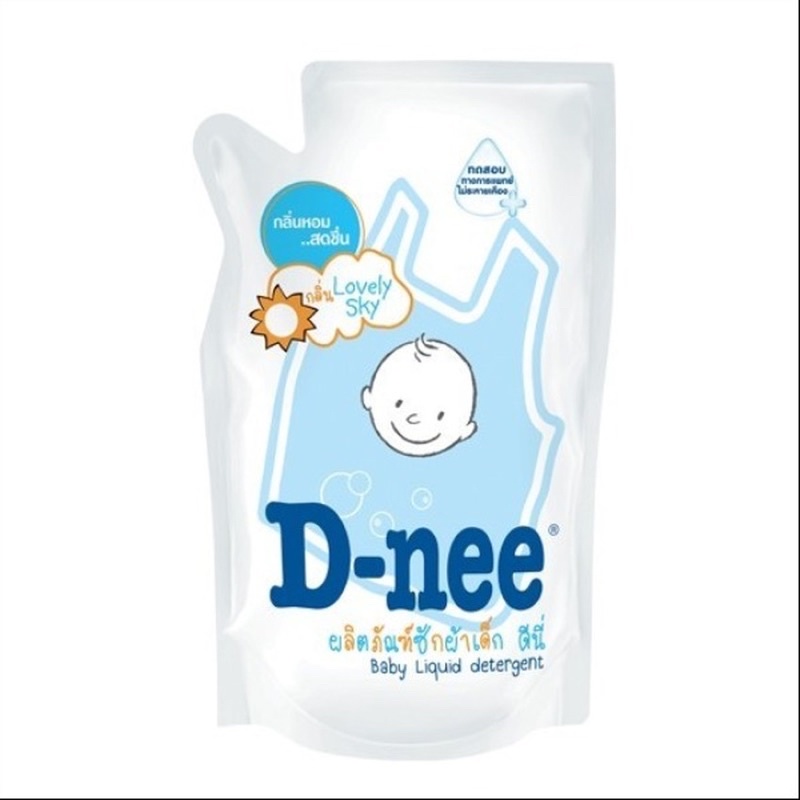Nước giặt quần áo cho trẻ em Dnee dùng được cả cho da nhạy cảm 600ml (túi)-Mẹ và Bé Unmei D-nee