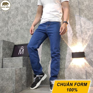 Quần jean nam ống suông form chuẩn 3 màu dễ lựa chọn GN63 Gấu Nâu