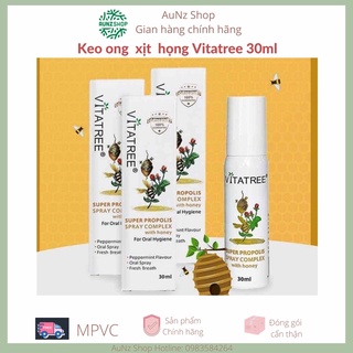 Keo ong xịt họng Vitatree Úc 30ml