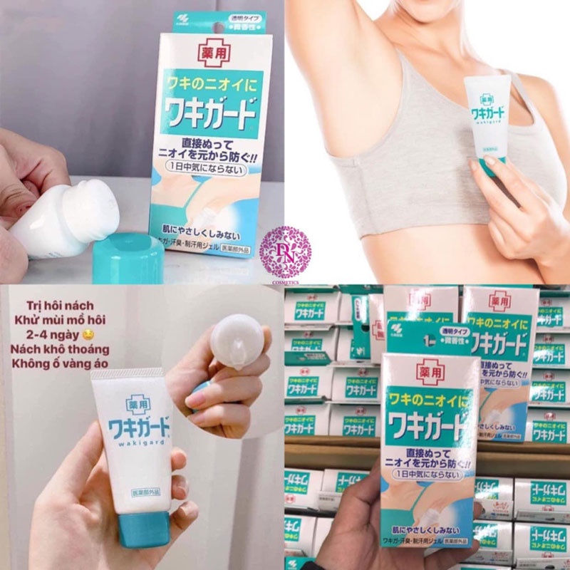 Gel khử mùi Kobayashi Nhật Bản 50g giúp loại bỏ mùi vùng da dưới cánh tay và dưỡng da trắng mịn