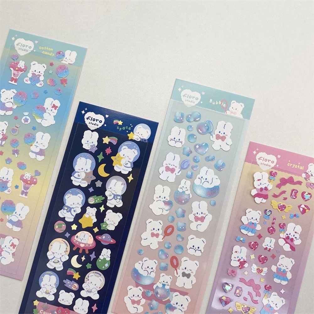 Sticker Laser Dán Trang Trí Nhật Ký Hình Hoạt Hình