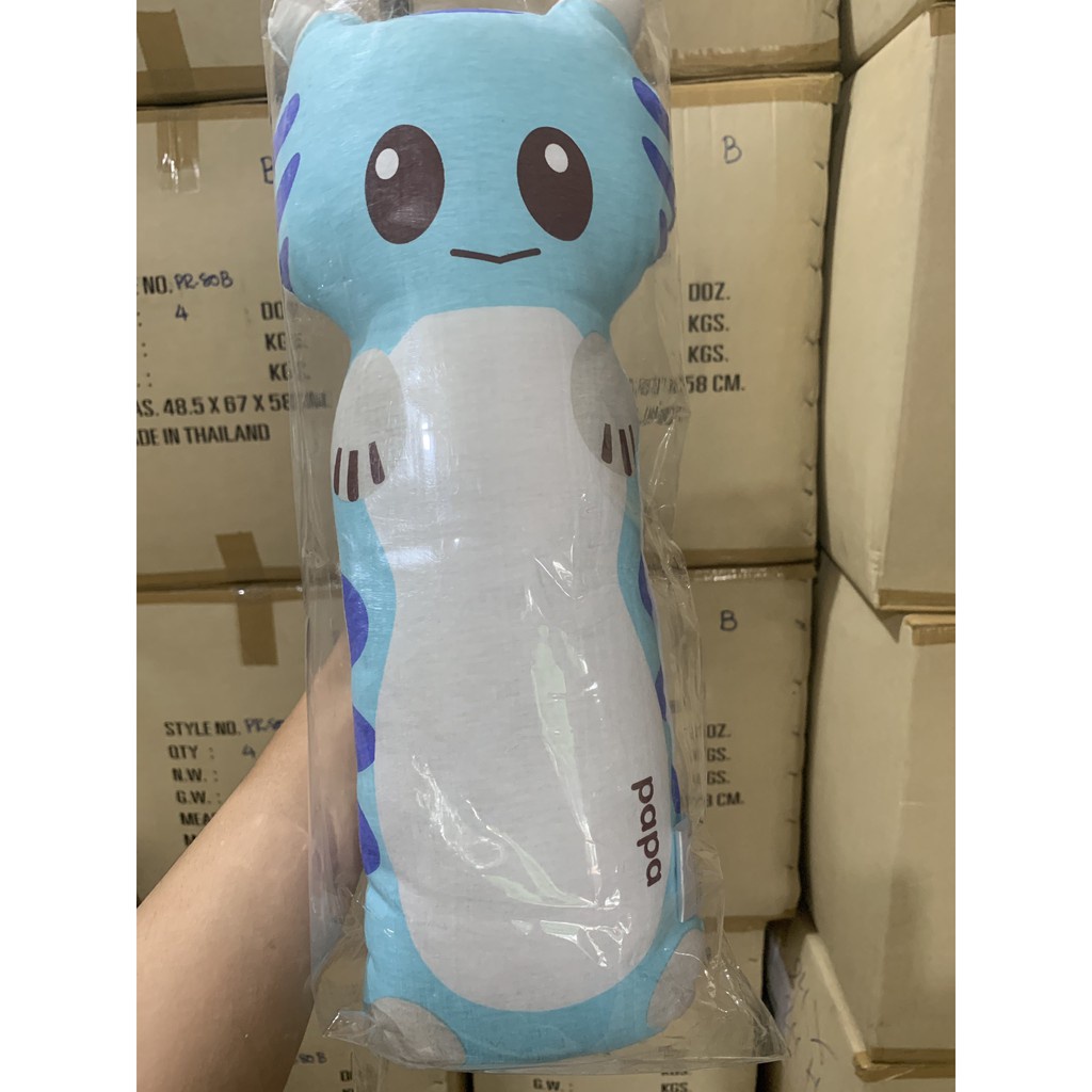Gối ôm hình thú cho bé Papa, 100% bông mềm, hình đáng yêu, Thái Lan Chất liệu cao cấp