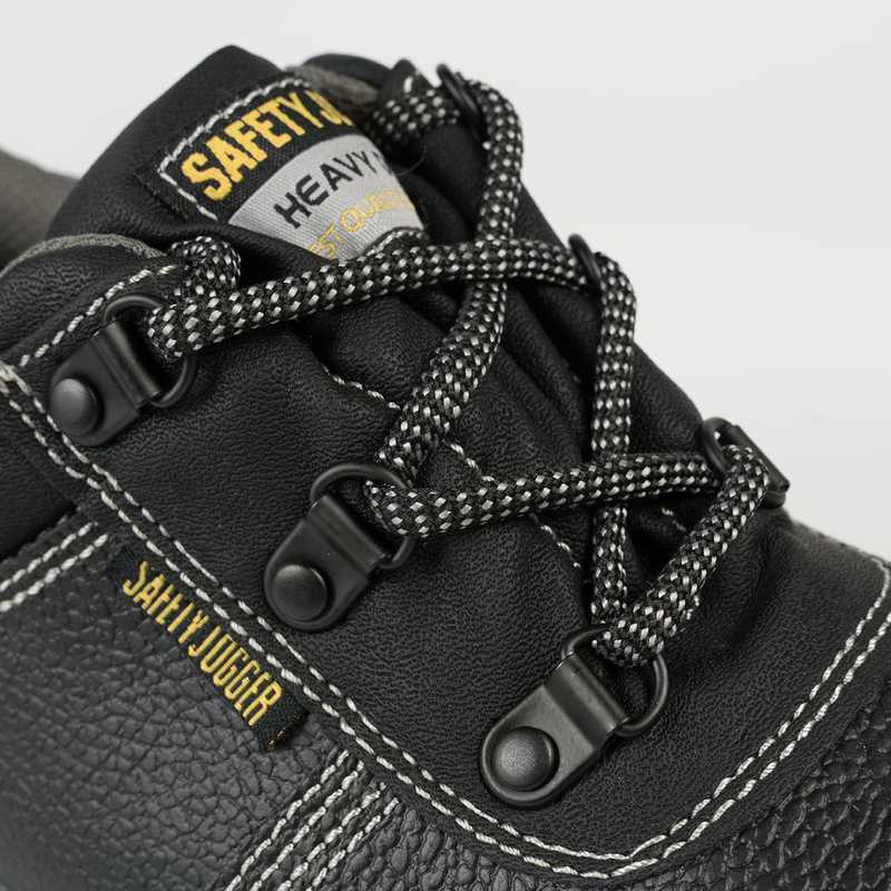 Giày bảo hộ Jogger Bestrun 2 S3-SRC da bò thật, chống dầu, chống đâm xuyên (đen) - Thinksafe