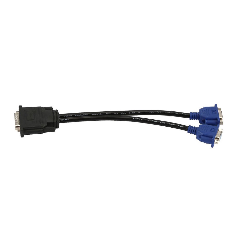 DMS-59 to 1 x DVI&amp;1 x VGA Y Cable DMS 59 to VGA Monitor Splitter Cable