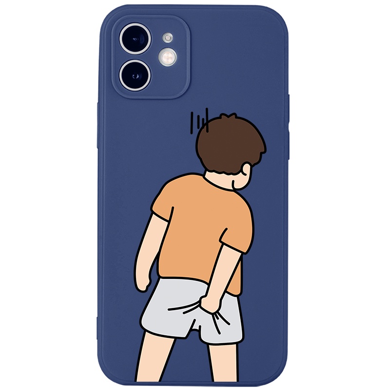 Ốp điện thoại JURSUE họa tiết cặp đôi dễ thương đẹp cho iPhone 13 12 11 Pro Max SE 2020 X XR XS ip 8 7 6 6S Plus kute XYA1305 | BigBuy360 - bigbuy360.vn