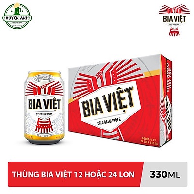 Thùng 12 lon Bia Việt 330ml_ Heineken Việt Nam