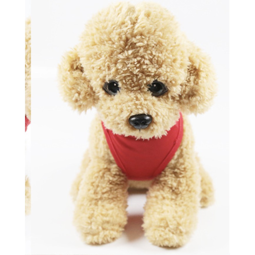 Quần áo cho chó mèo màu đỏ hình gấu siêu xinh