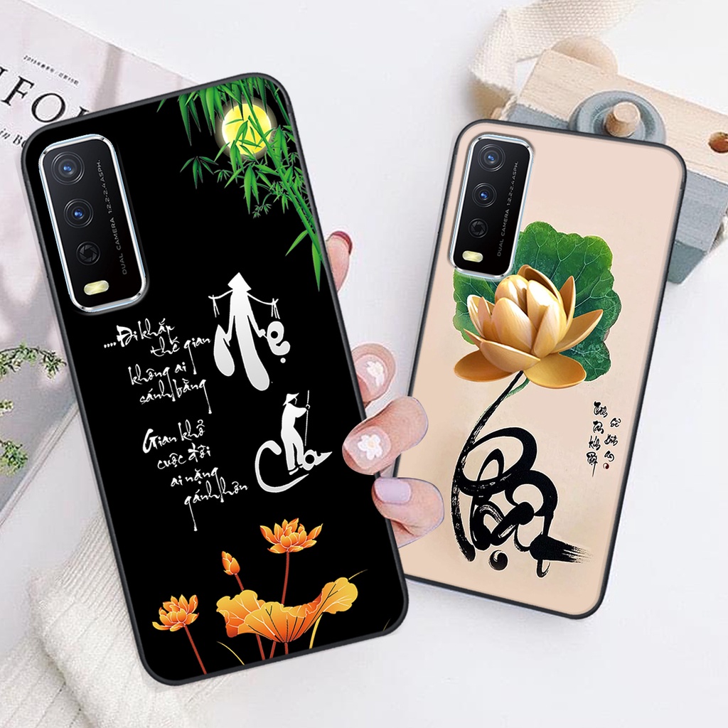 Ốp lưng Vivo Y12S 2021 / Y20 in hình chữ tài chữ lộc, Cha Mẹ, bình an SIÊU ĐẸP