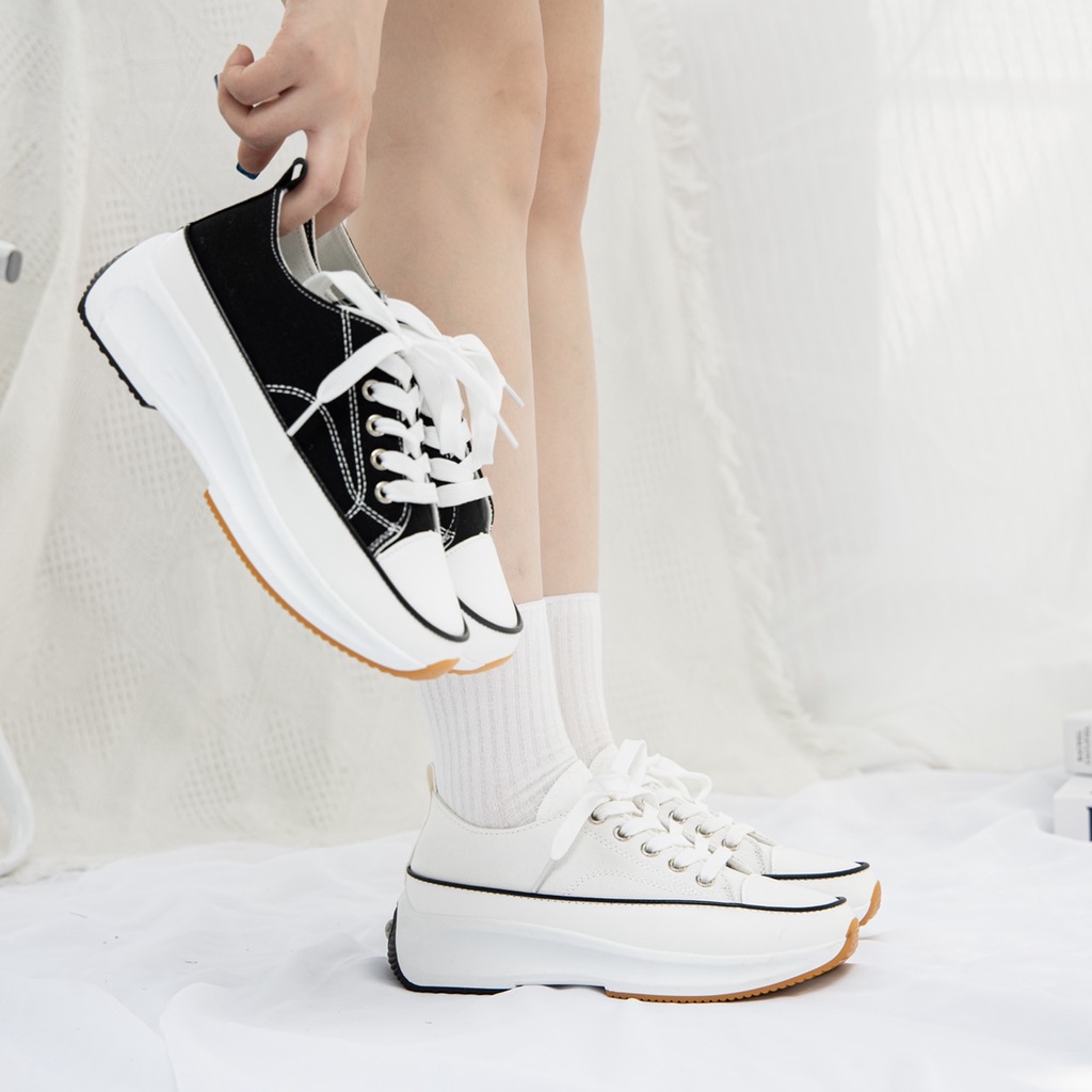 [Mã SKAMFS114M giảm 10% đơn 100K] Giày Thể Thao Nữ thời trang MWC giày sneaker đế cao cá tính siêu HOT NUTT- 0575