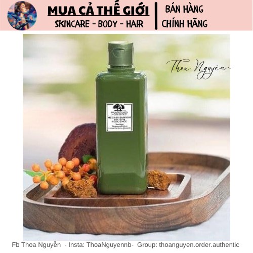 Toner nấm Origins Mega-Mushroom Skin Relief Smoothing Treatment Lotion