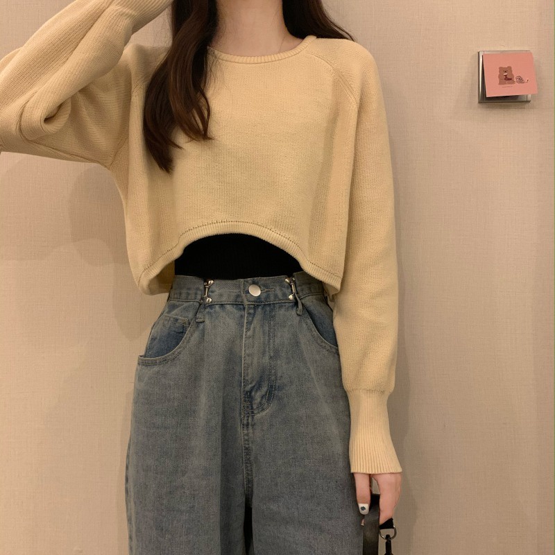 Áo sweater Dệt Kim Tay Dài Thời Trang Mùa Xuân Chất Lượng Cao Cho Nữ