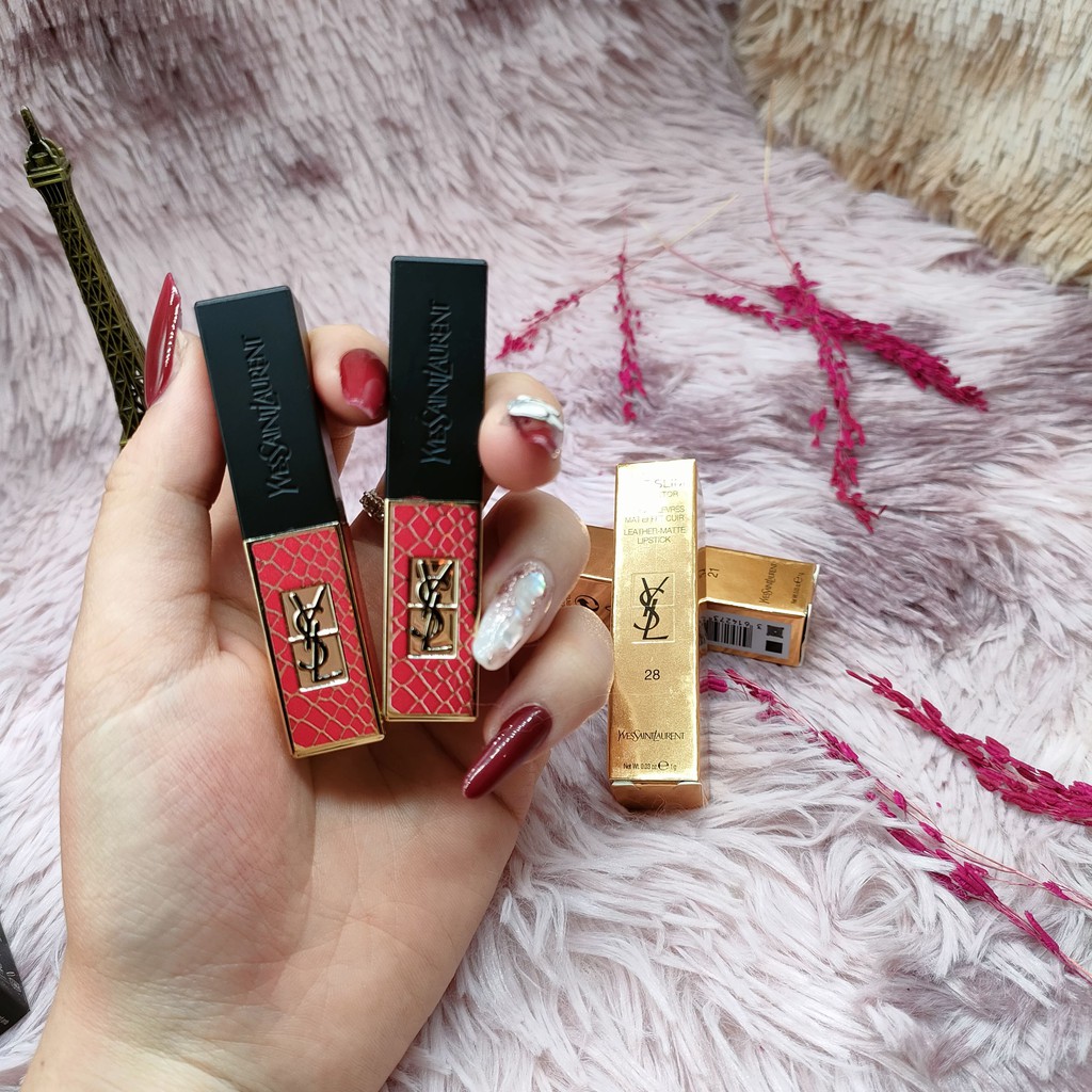 Son YSL The Slim 1g Cao Cấp Chính Hãng Mềm Mượt Nhẹ Môi Lên Màu Tươi Tắn | BigBuy360 - bigbuy360.vn