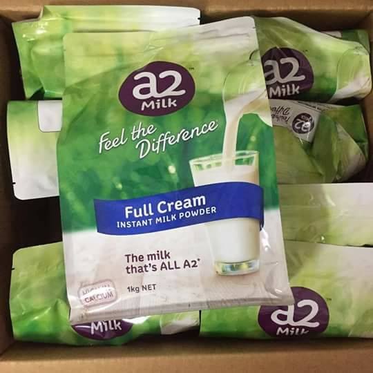 Sữa tươi A2 dạng bột nguyên kem Úc- A2 Milk™ full cream milk powder 1kg ( Mẫu mới )