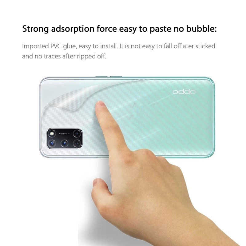 5 Miếng dán mặt lưng cacbon cho OPPO A98 5G A78 4G A58 A38 A18 A17 A57 A77s A77 A17k A96 A76 A55 A95 A54 A74 A94 A5s A3s A16k A16 A15 A15s A9 2020 A5 A92 A72 A52 A53 A33 A32 A31 A12 A93 A91 A73 A12e