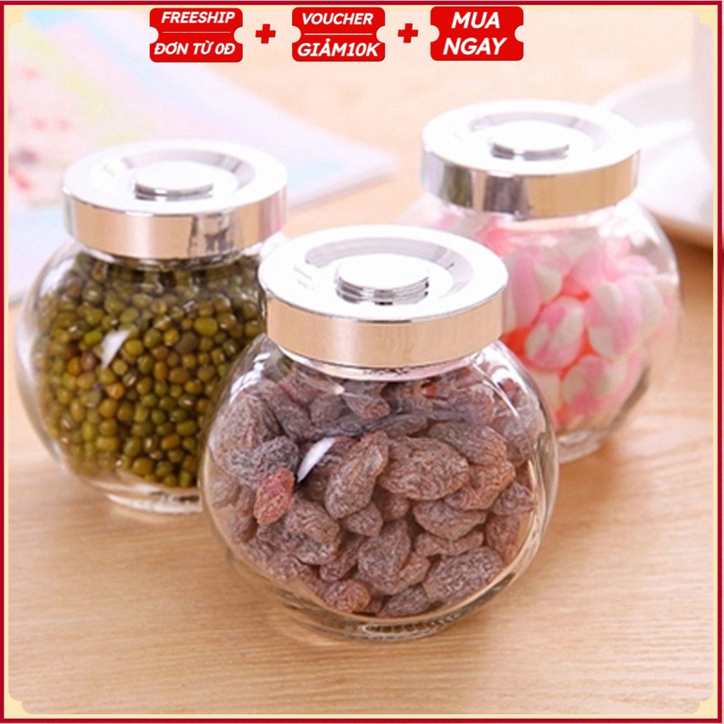 #Hũ Thủy Tinh 110ml Đựng Gia Vị - Tứ Quý - Có Nắp