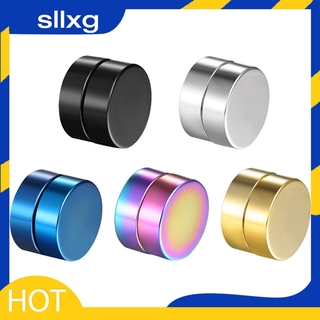 Khuyên tai tròn nam châm bằng thép không gỉ