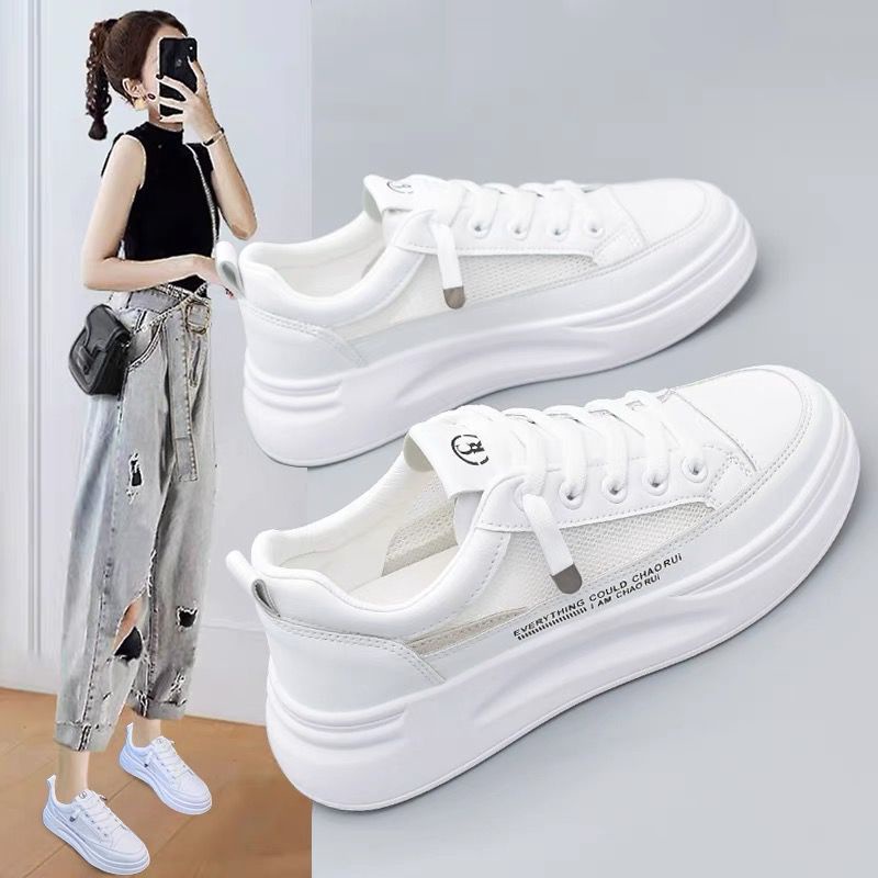 Đôi giày thể thao đế dày phối lưới thời trang cho nữ