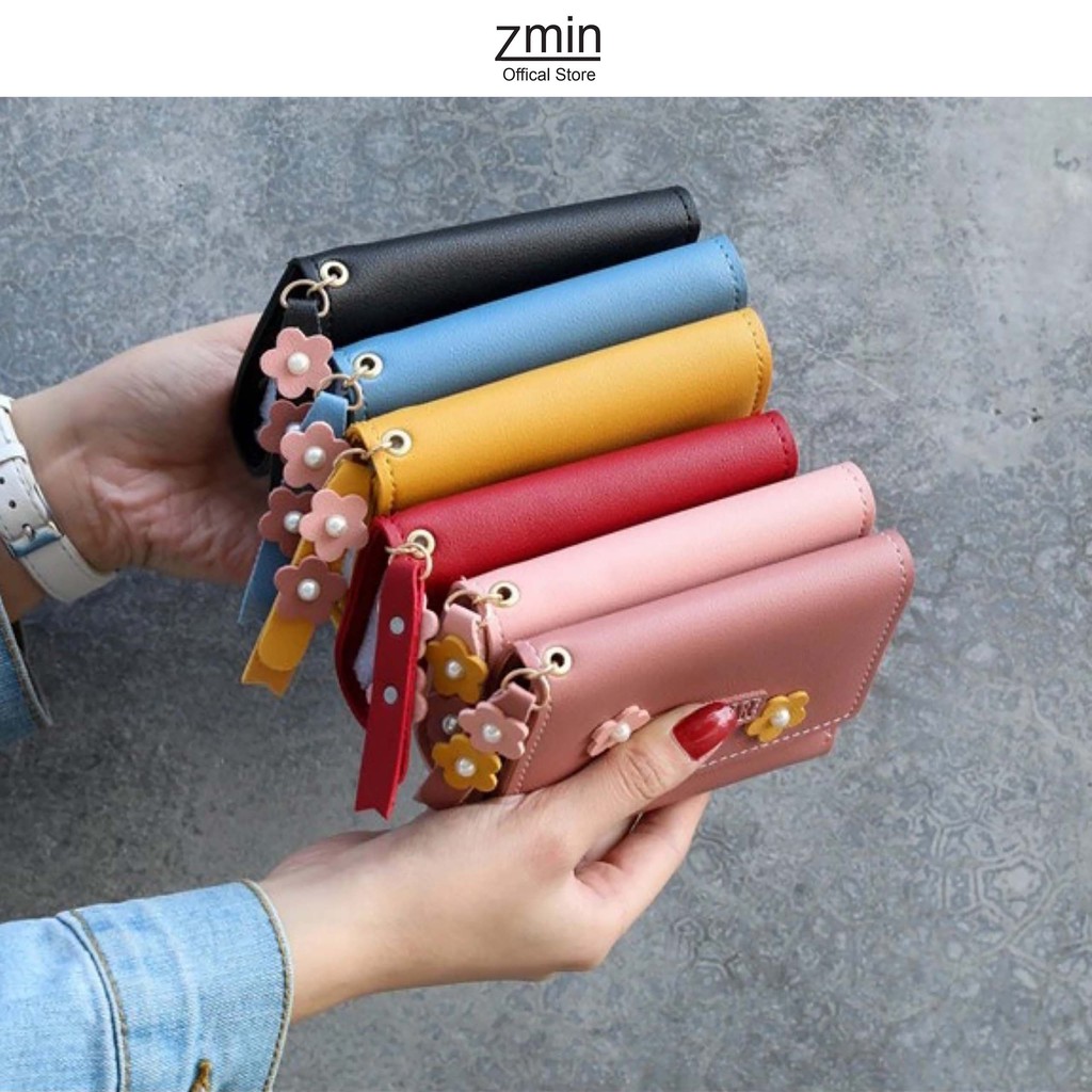 Ví nữ mini cầm tay Zmin, chất liệu da cao cấp - V001 | WebRaoVat - webraovat.net.vn