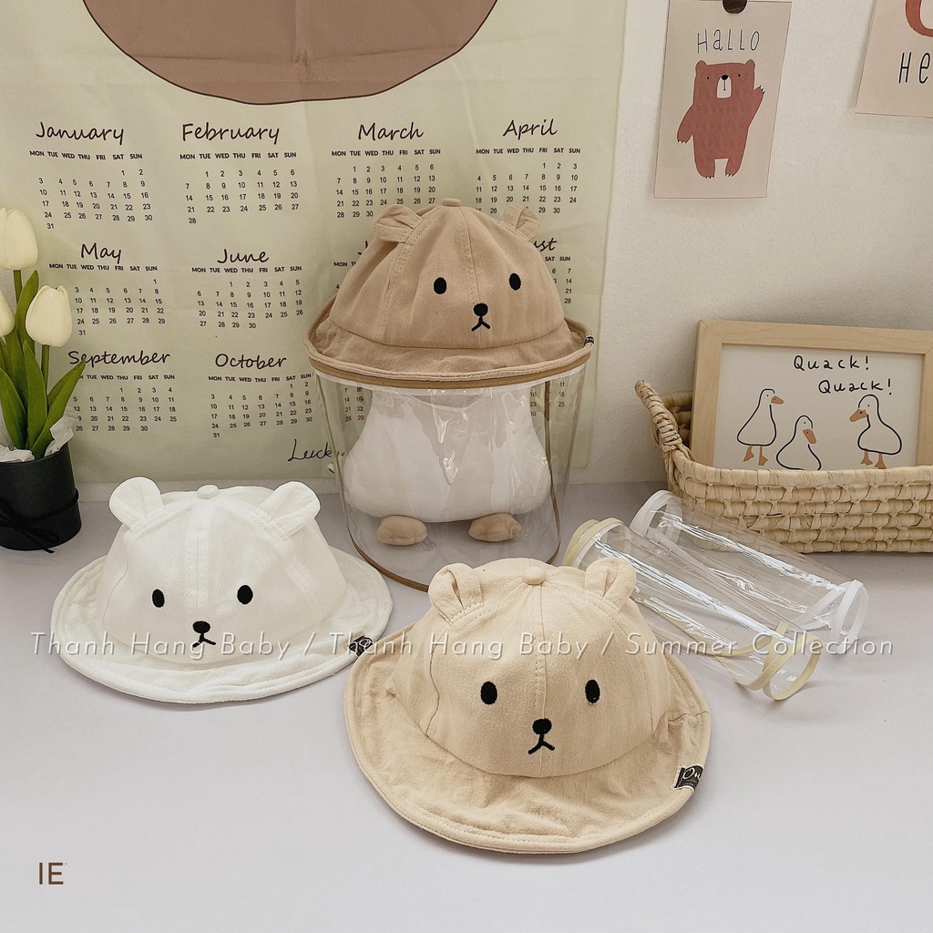 Mũ chống giọt bắn cho bé, mũ chống dịch cho bé Thanh hằng baby