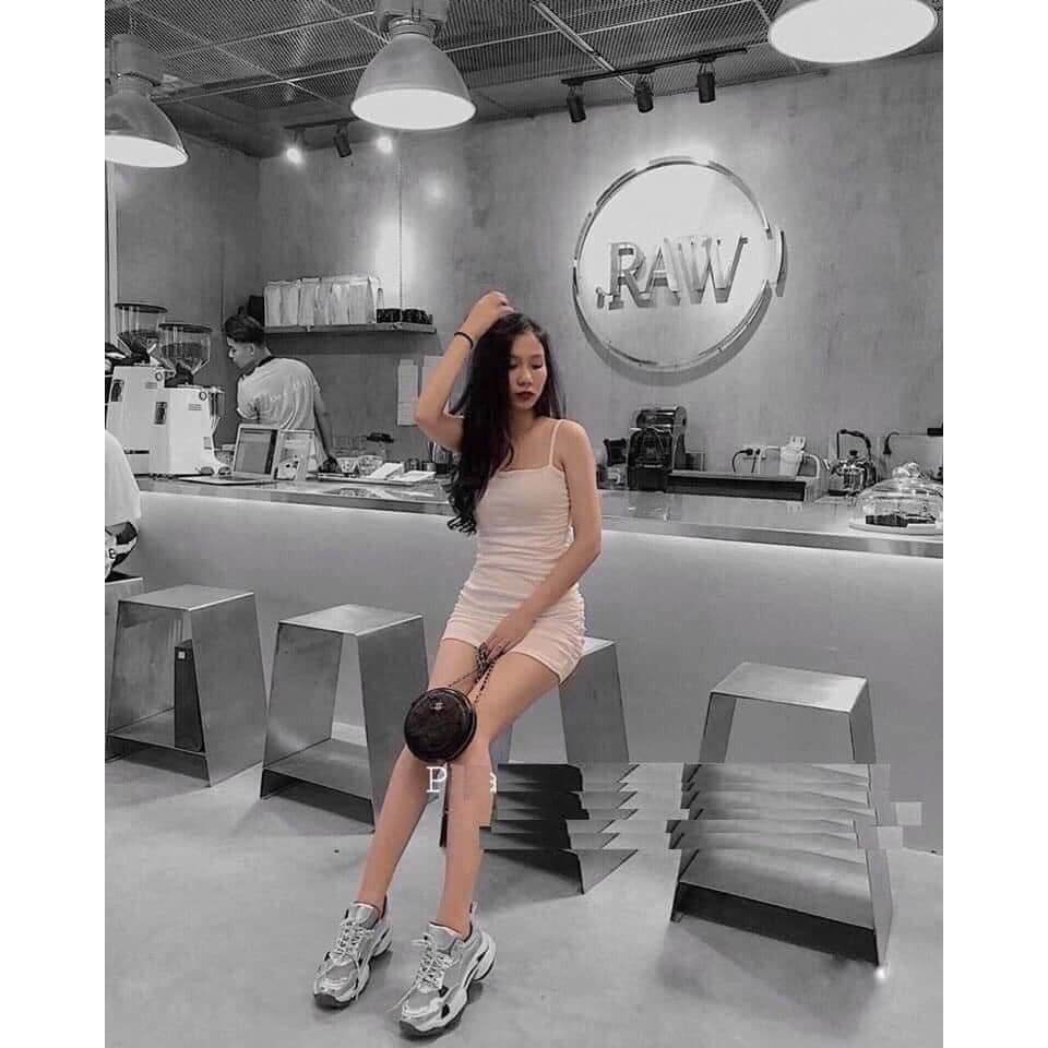 Bán sỉ váy body 2 dây nhún cho nữ x