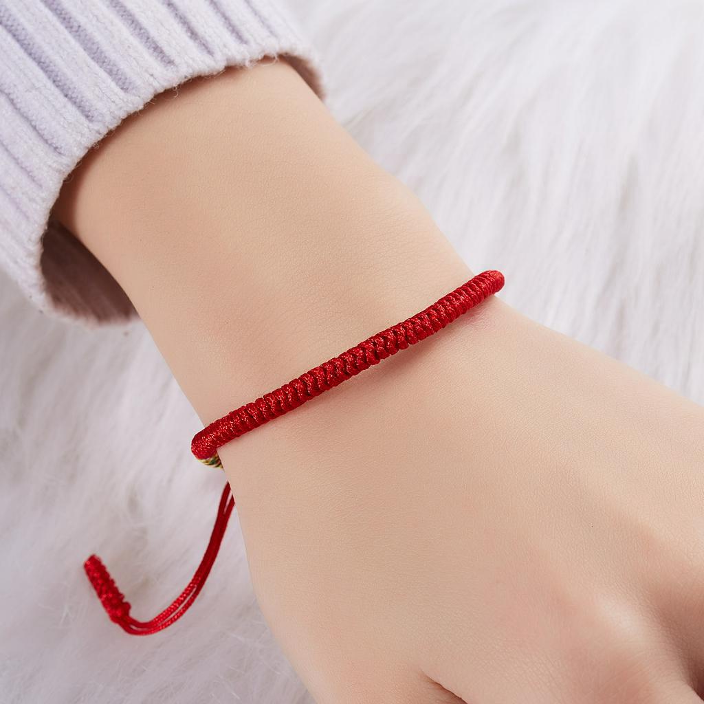 Vòng Tay Dây Bện Nhiều Màu Sắc Có Thể Điều Chỉnh Phong Cách Hàn Quốc Cho Nữ Bán Sỉ