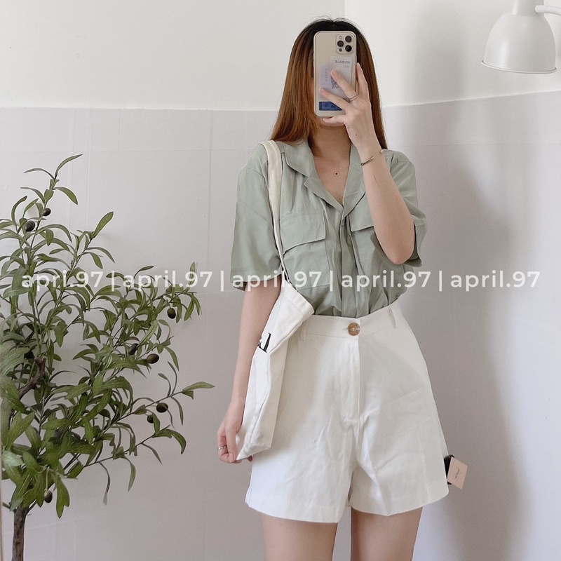 Quần short kaki (ảnh thật/ có sẵn)