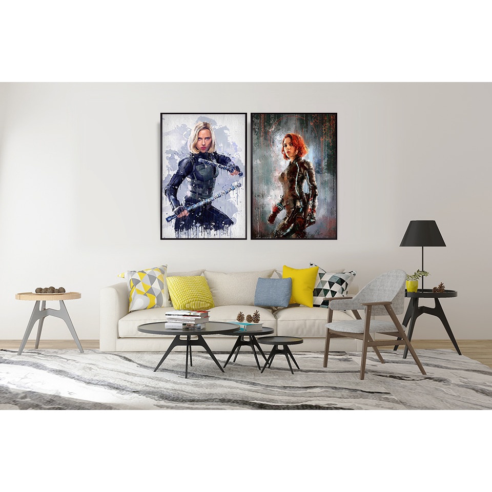 Tranh dán tường trang trí in hình siêu anh hùng Marvel MS: 249