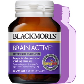 Blackmores Brain Active - Hỗ trợ cải thiện sự tỉnh táo và trí nhớ, tăng tập trung, giảm mệt mỏi, đau nửa đầu (30 viên)